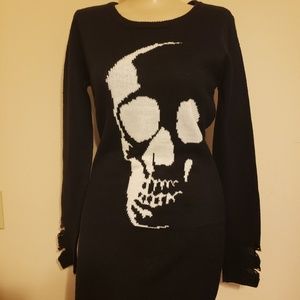 Hot Topic Skull Sweater dress